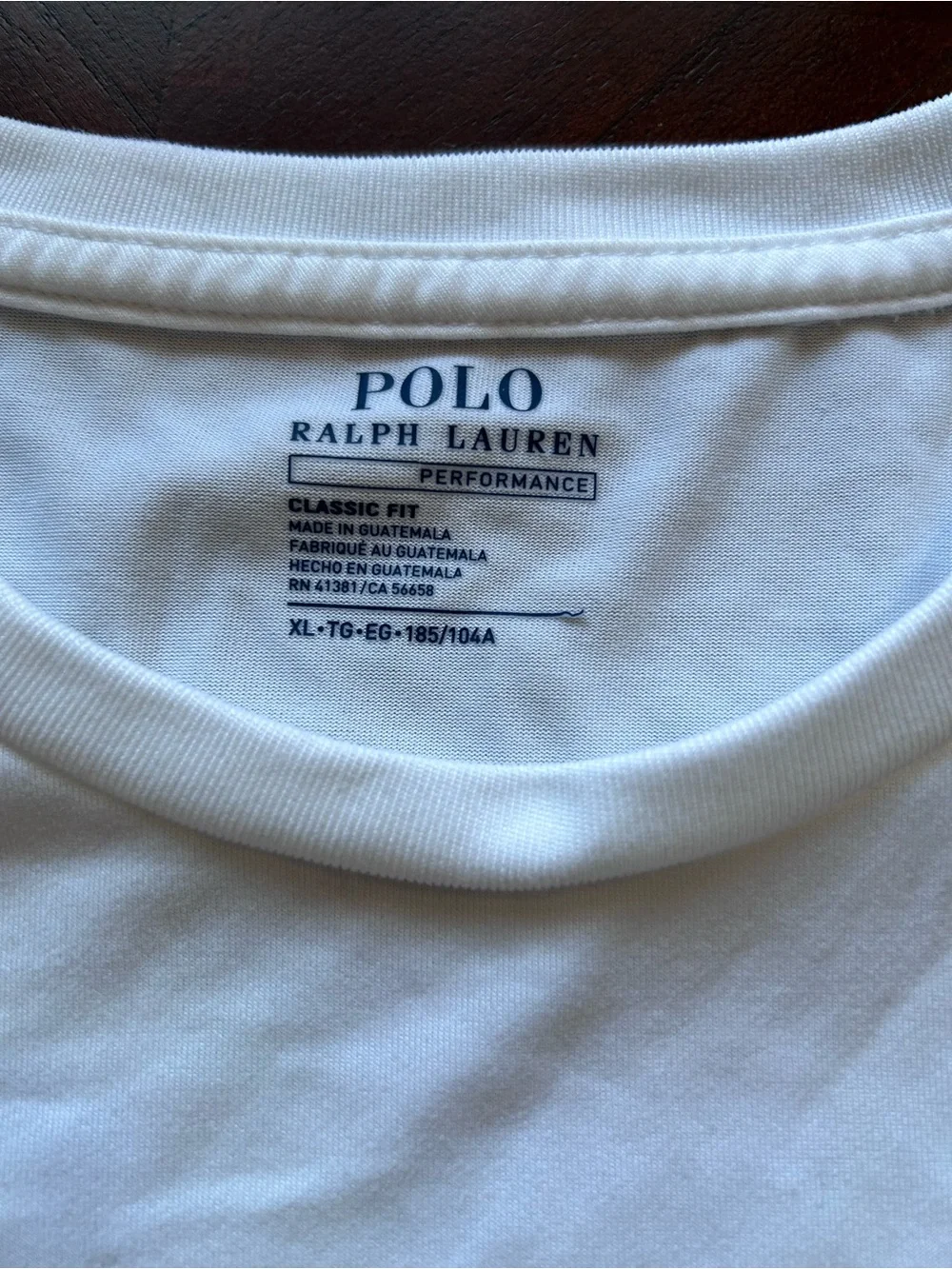 Polo by Ralph Lauren White Crew Neck Tee with Embroidered Pony size XL